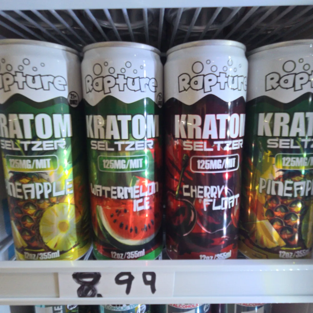Rapture Kratom Seltzer 125 MIT
