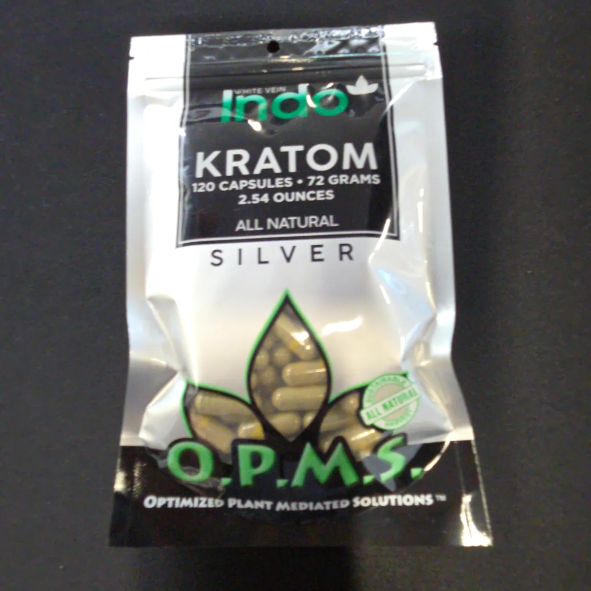 O.P.M.S. Indo Kratom 120 Capsules