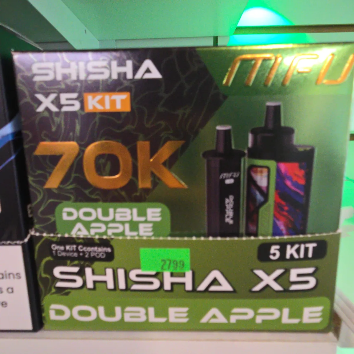 Shisha x5 Kit 1 Device 2 Pods
