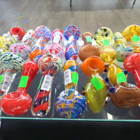 Variety Glass Pipe Flower Bowls Small