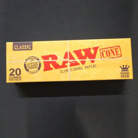 RAW Classic King Size Cones With Tip 20 Count