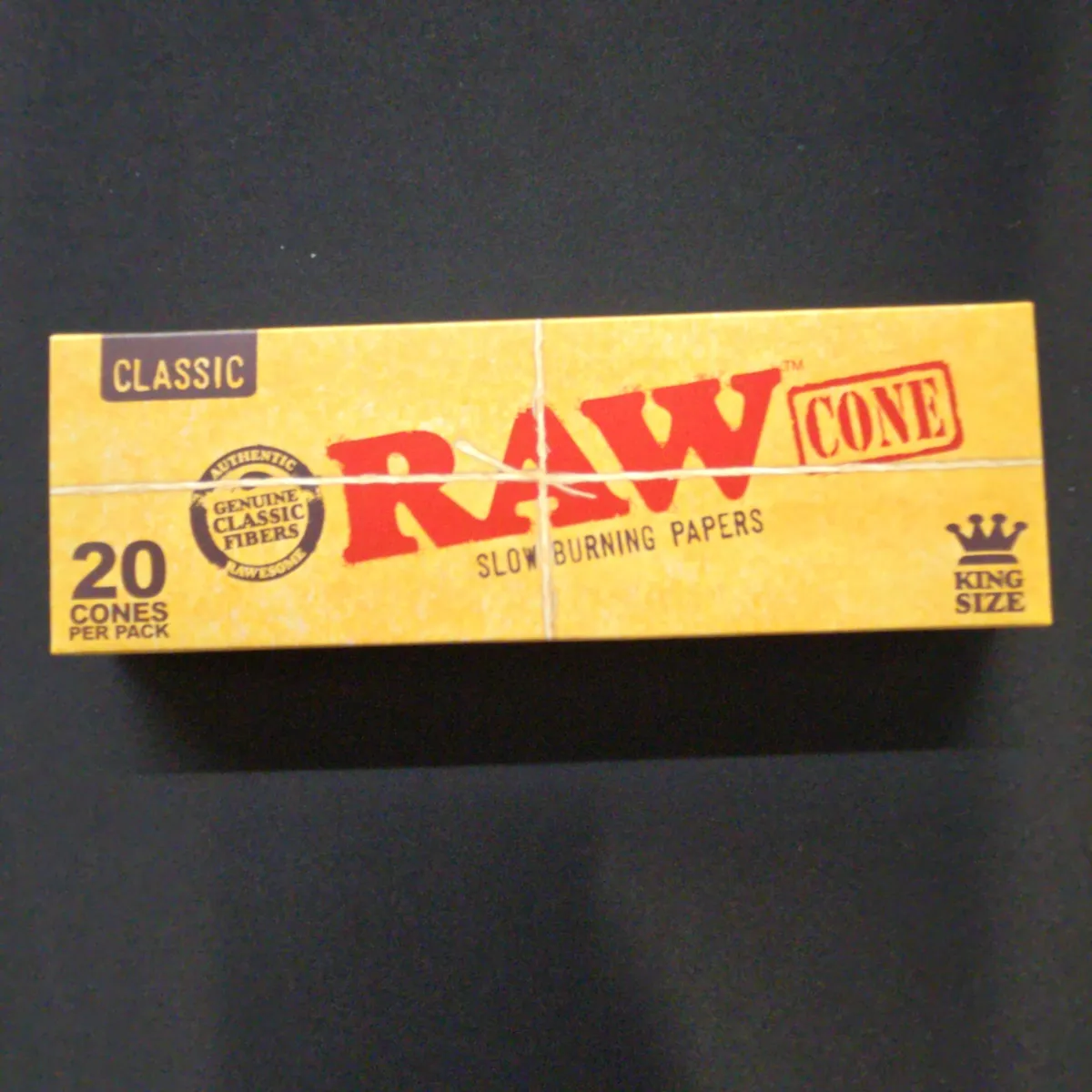 RAW Classic King Size Cones With Tip 20 Count