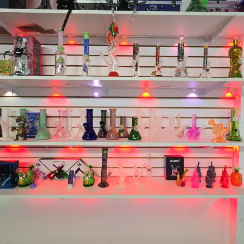 Variety Glass Flower Water And Wax Pipes
