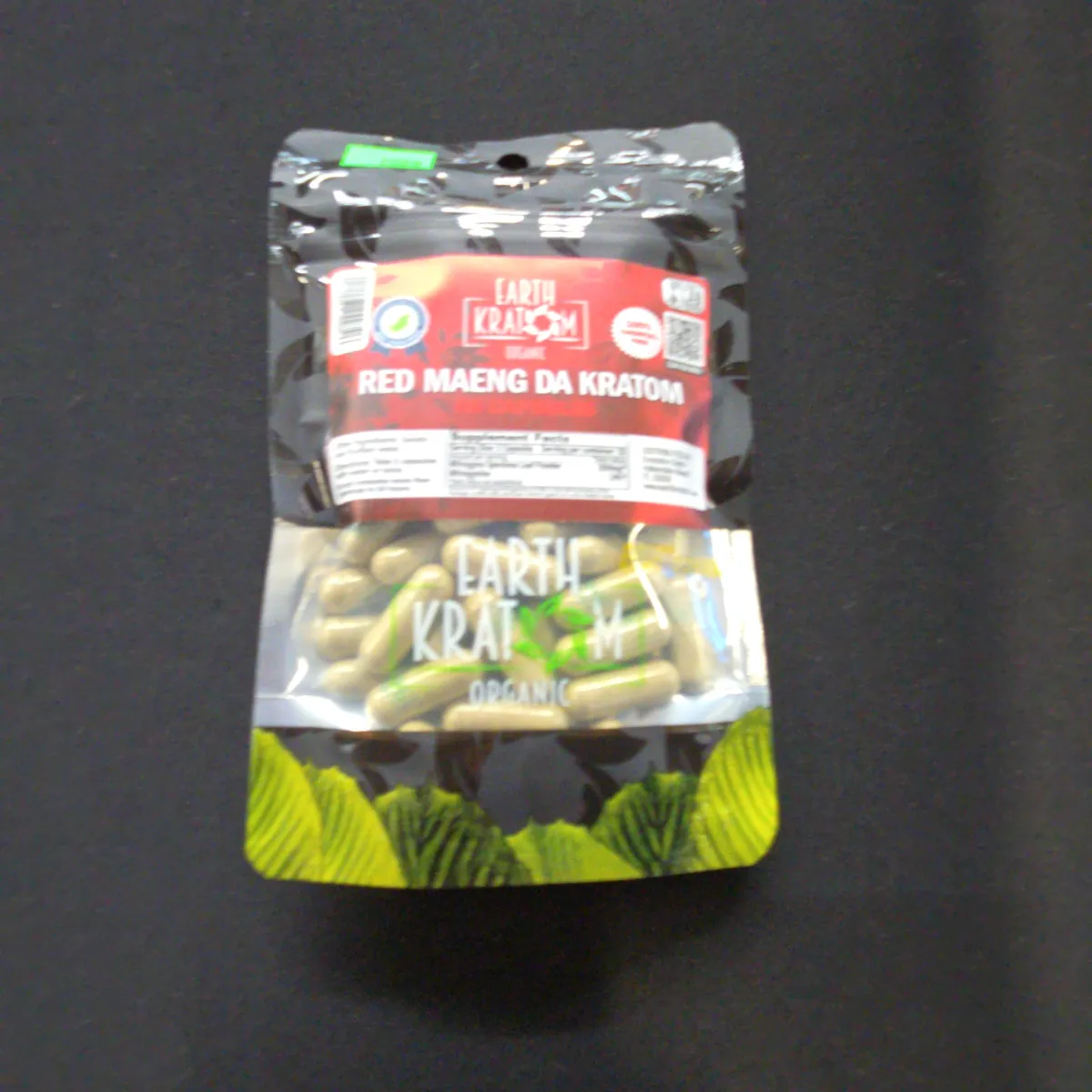 Earth Kratom Red Maeng Da 65 Capsules