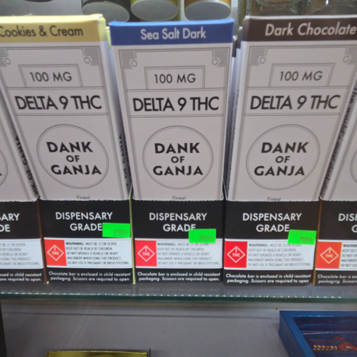 Dank Of Ganja Delta 9 THC Chocolate Bar 100mg