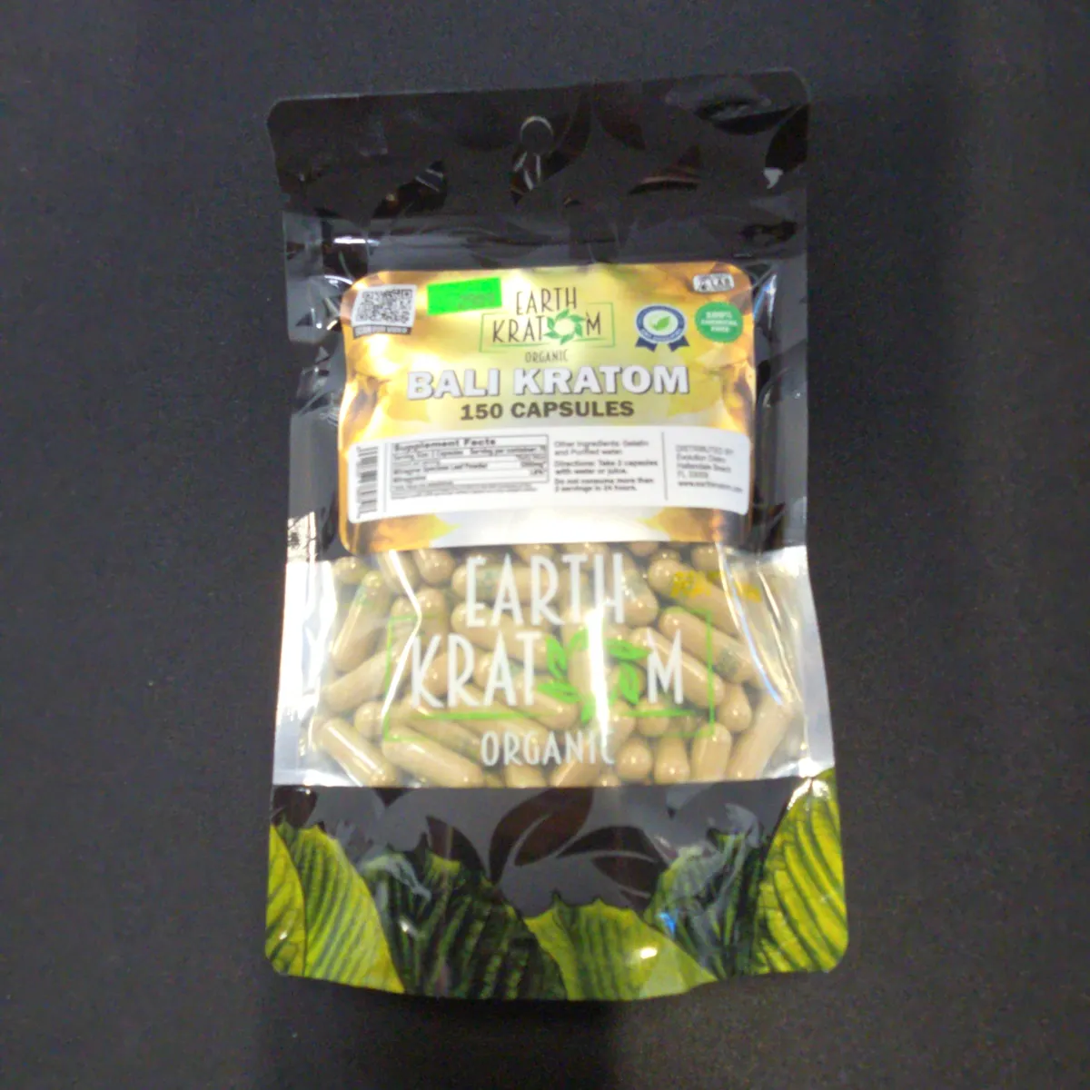 Earth Kratom Bali Kratom 150 Capsules