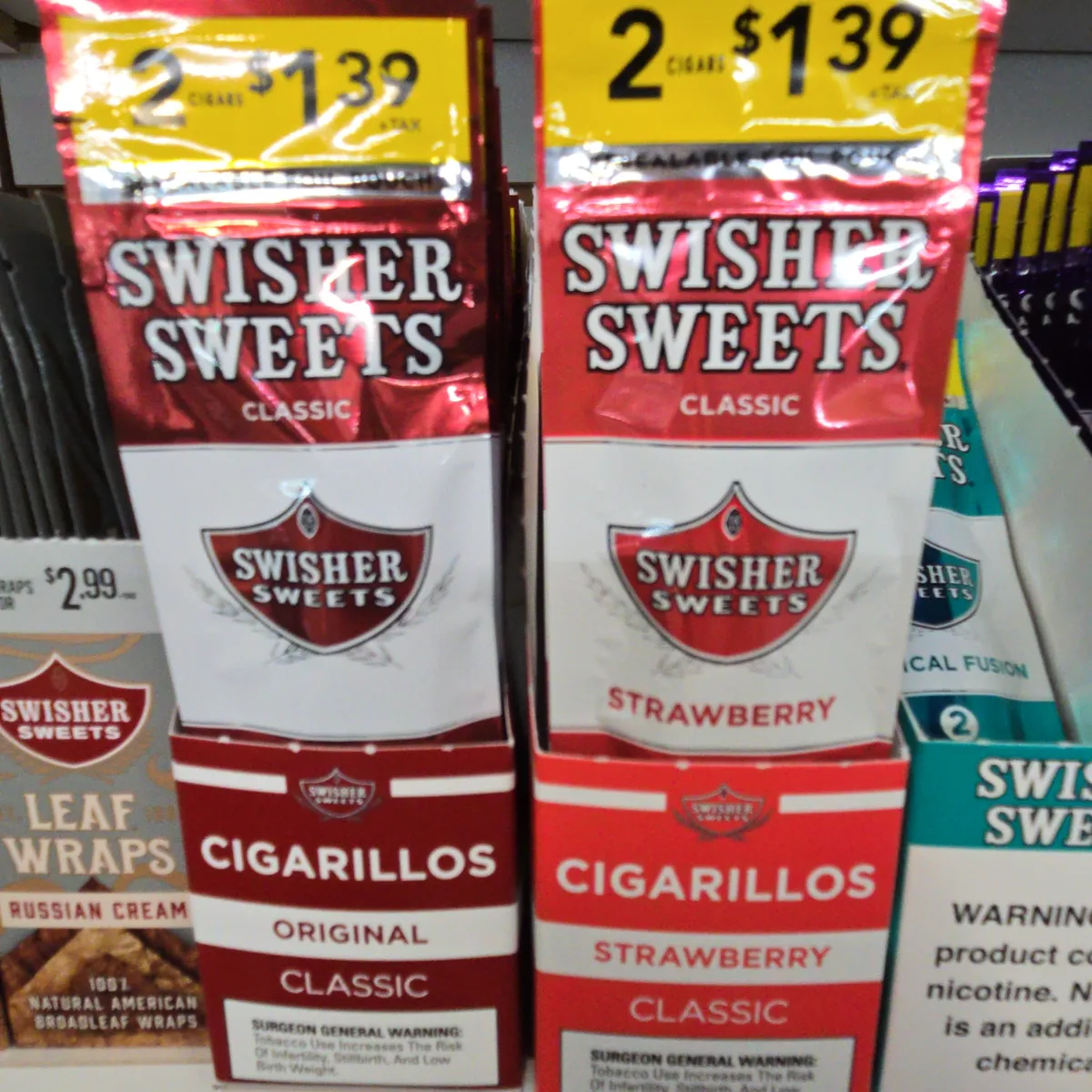 Swisher Sweets Cigarillos 2 Count