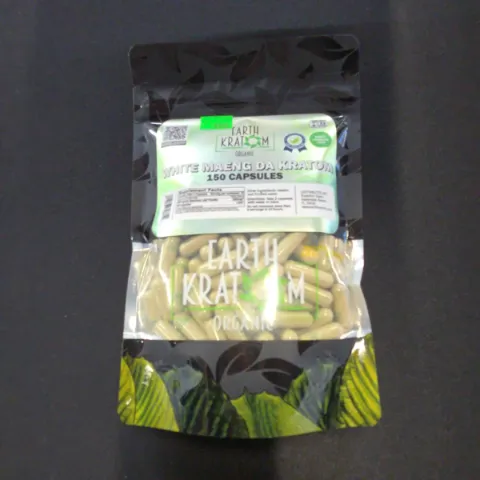 Earth Kratom White Maeng Da 150 Capsules