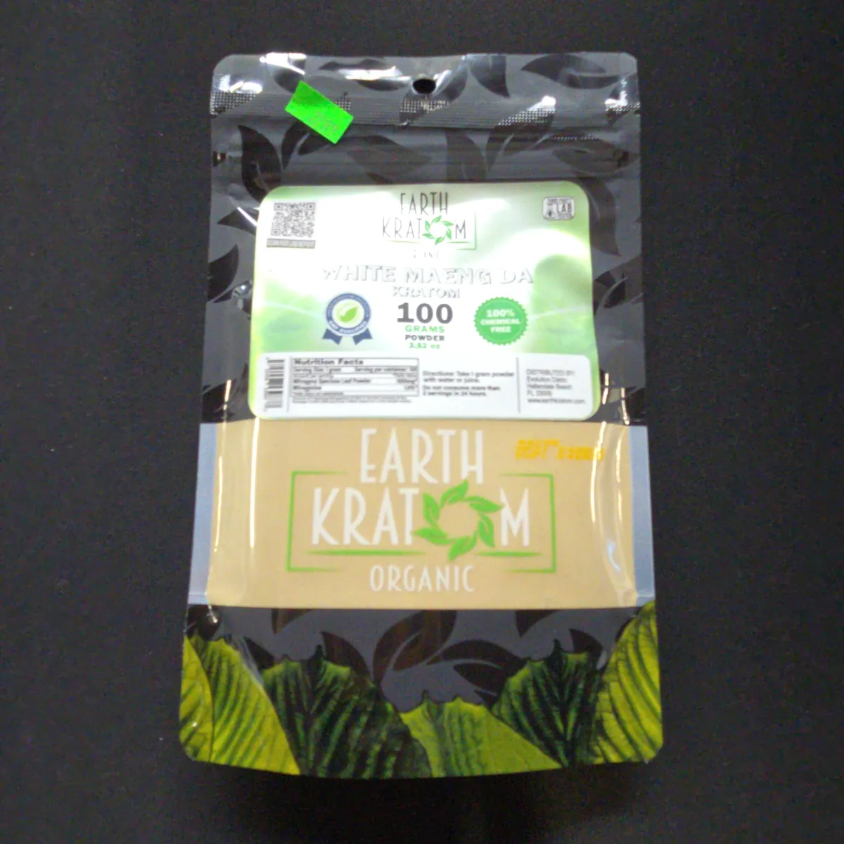 Earth Kratom White Maeng Da 100g Powder