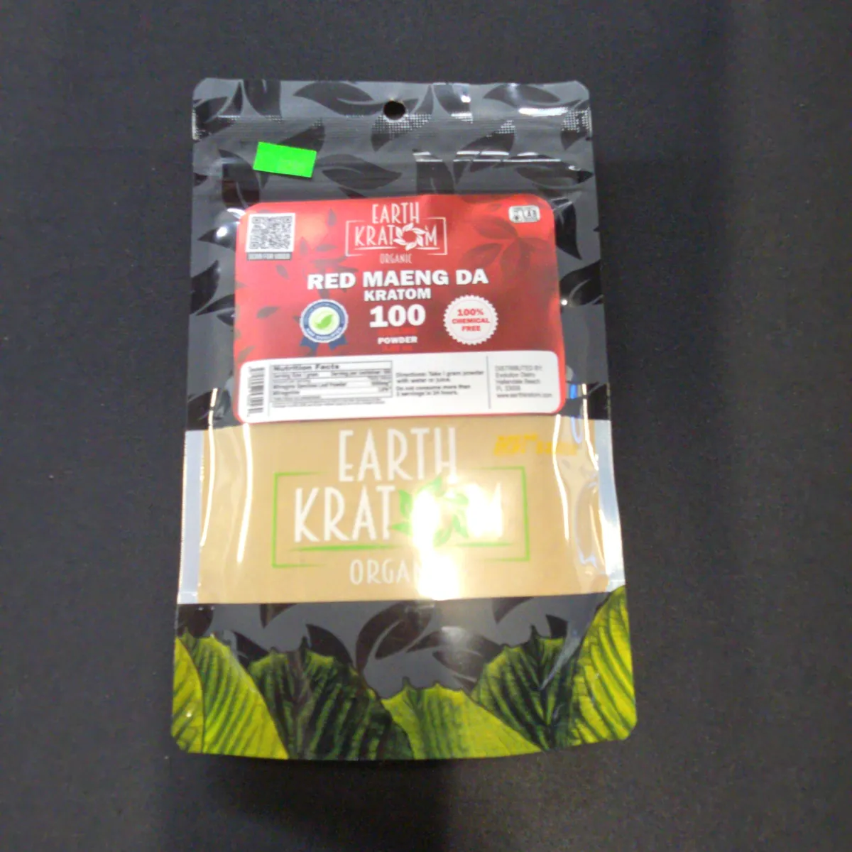 Earth Kratom Red Maeng Da 100g Powder