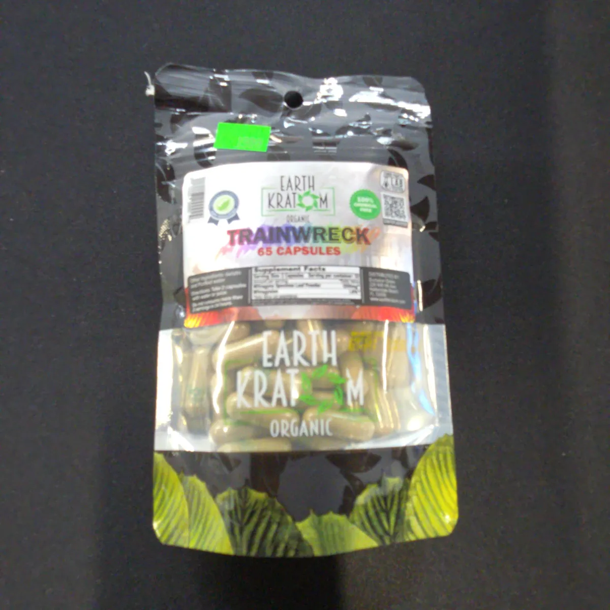 Earth Kratom Trainwreck 65 Capsules