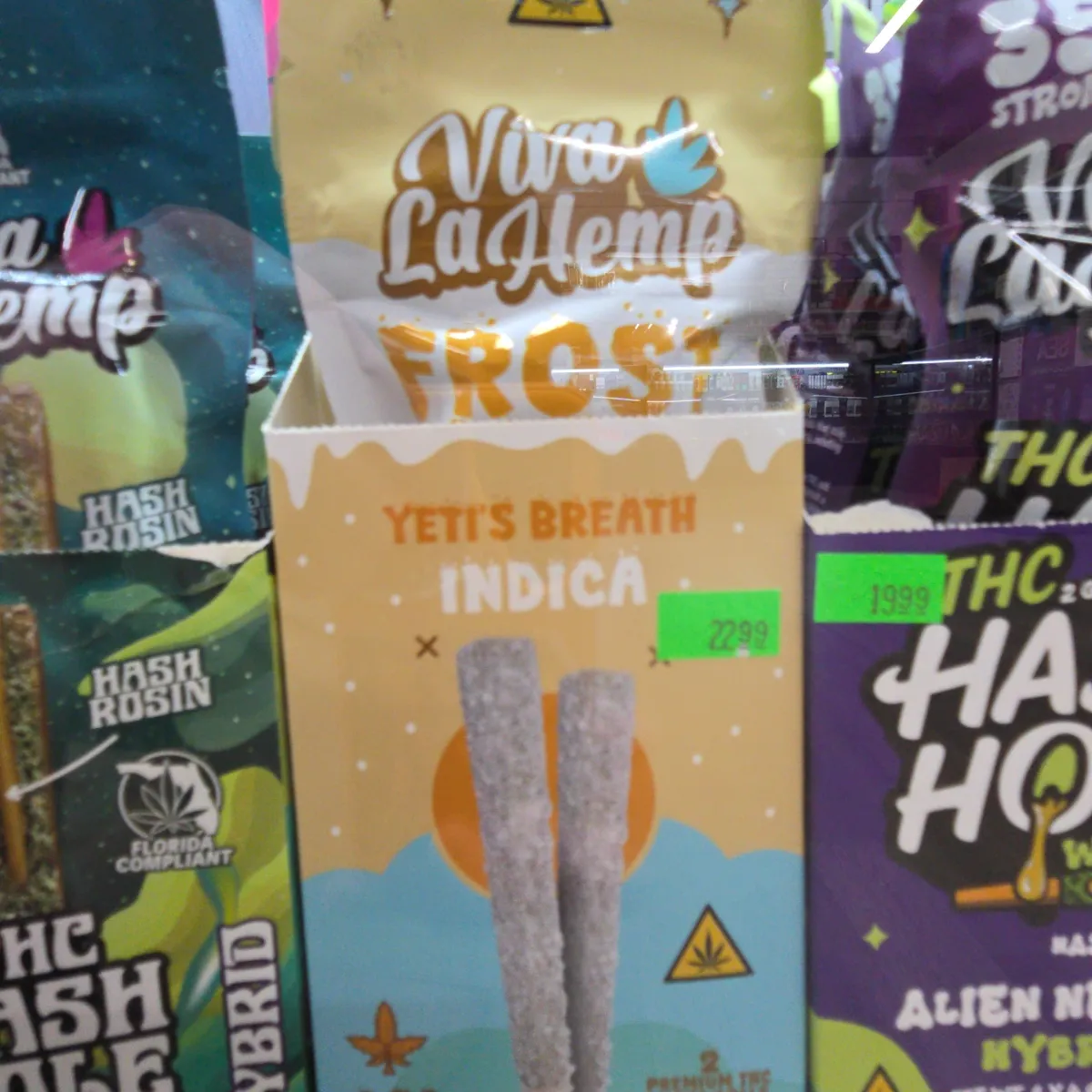 Viva La Hemp THC Diamond Frosted Prerolls 2.25g 2 Count