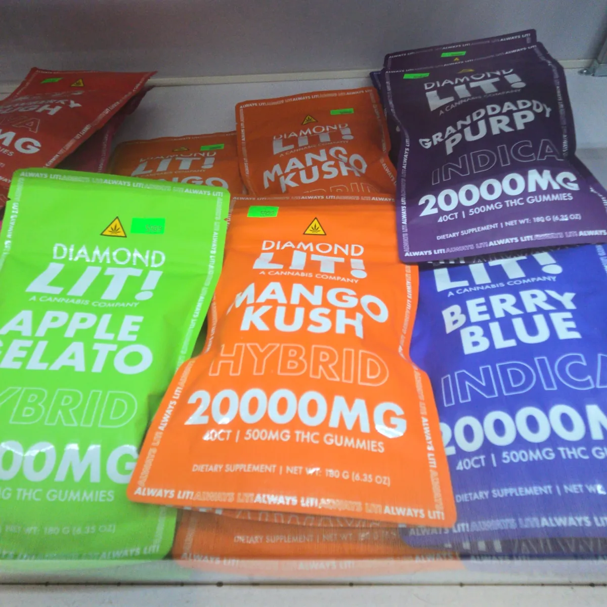 Diamond Lit 20,000mg THC Gummies