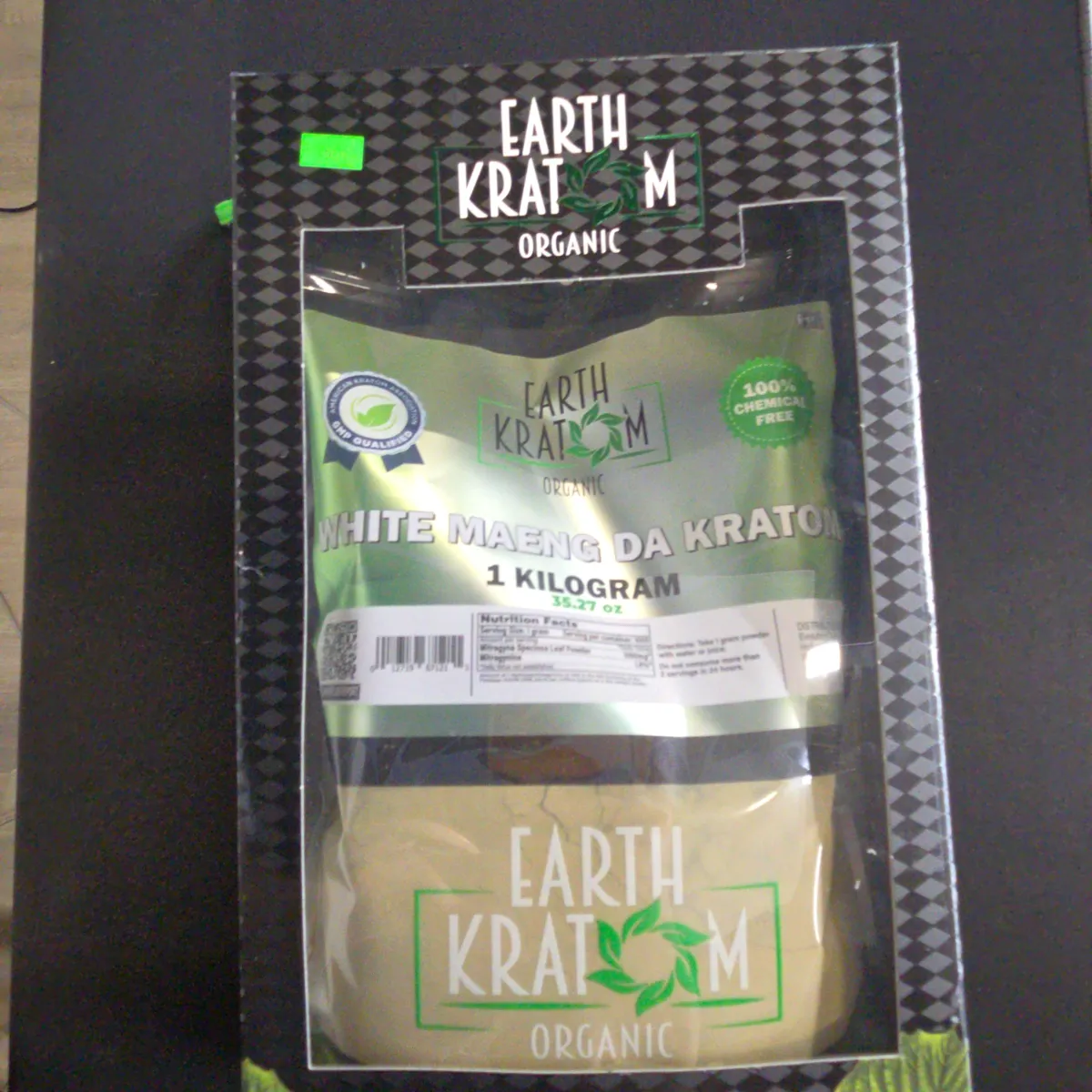 Earth Kratom White Maeng Da 1 Kilo Powder