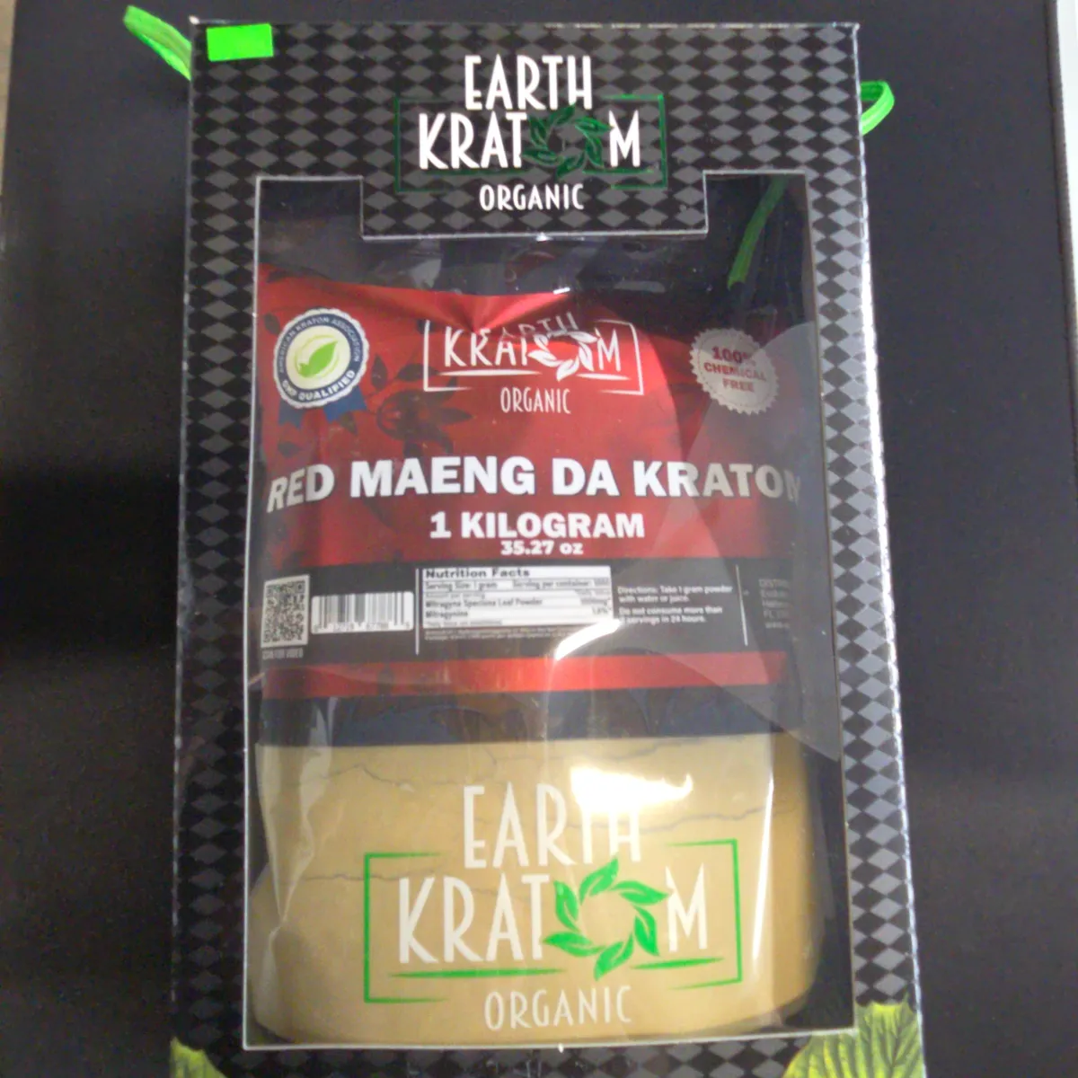Earth Kratom Red Maeng Da 1 Kilo Powder