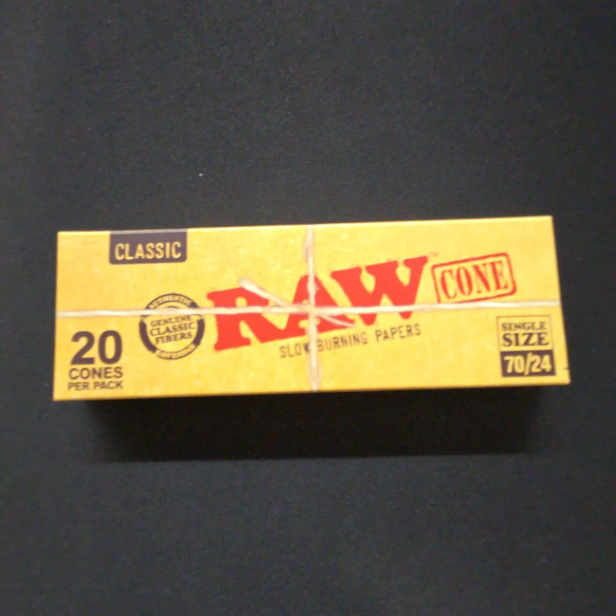 RAW Classic 70/24 Size Cones With Tip 20 Count